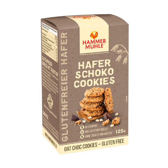 Hammer Muhle - Bolacha de Aveia com Pepitas de Chocolate Sem Gluten