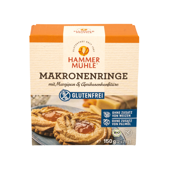 Hammer Muhle - Aneis de Massa de Amendoa e Alperce Bio Sem Gluten