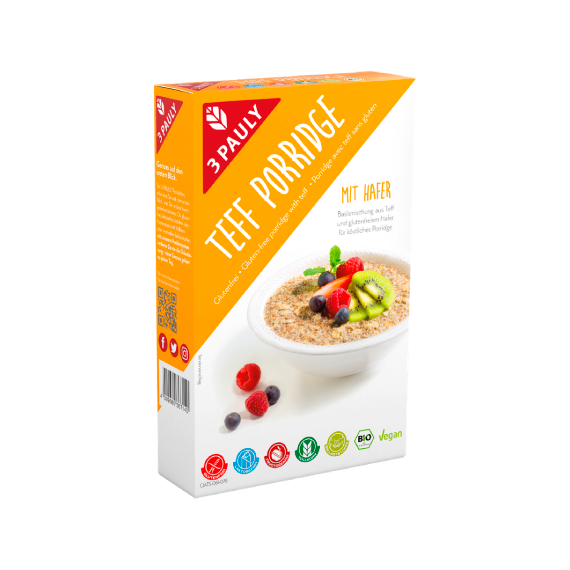 3Pauly - Cereais Flocos de Teff e Aveia