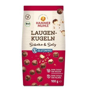 Embalagem de snack de chocolate e sal